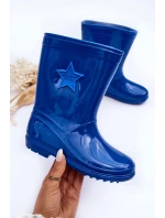 Dziecięce Gumowe Kalosze Niebieskie Malvi Dziecięce Gumowe Kalosze Niebieskie Malvi
