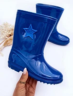 Dziecięce Gumowe Kalosze Niebieskie Malvi