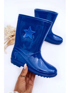 Dziecięce Gumowe Kalosze Niebieskie Malvi