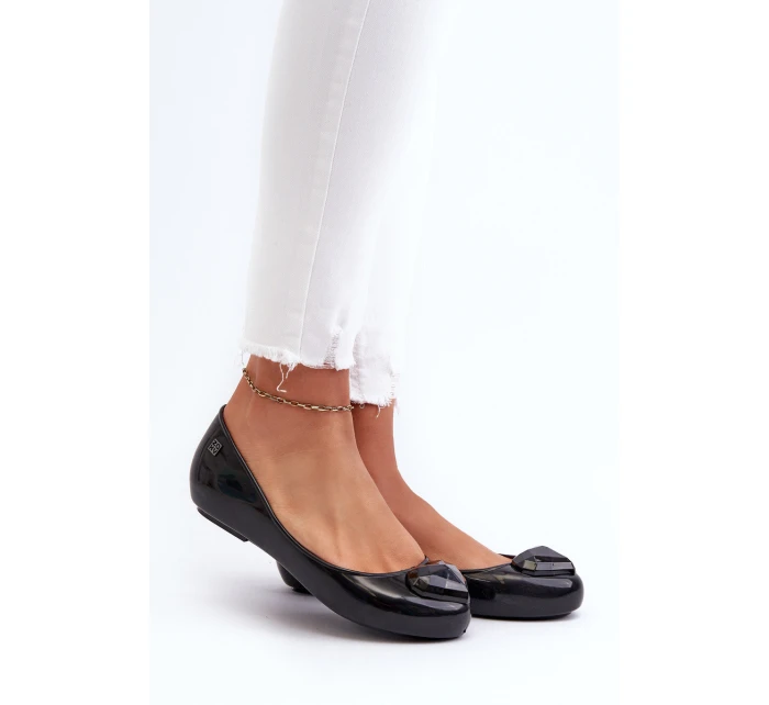 Damskie Pachnące Baleriny Z Sercem ZAXY NN285011 Czarne