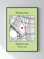 Personalizovaný magický fotorámik – 50 × 70 – mapa