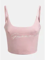 Dámsky crop top O1BA10KASI1 - G6S4 - Pastelovo ružová - Guess