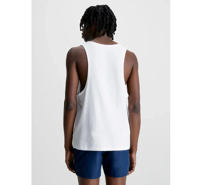 Pánske plážové tielko KM0KM00837 YCD biela - Calvin Klein