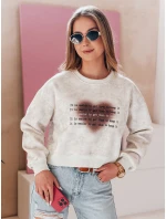Dámská oversize mikina se srdcem šedá Dstreet model 21988169 - FashionStreet