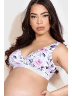 Biustonosz soft bez model 19485698 Basic Lilly Flowers Mama - Mitex Biustonosz soft bez model 19485698 Basic Lilly Flowers Mama - Mitex