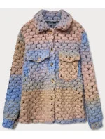 Světle dámská košilová bunda s límcem model 16148658 - MADE IN ITALY Světle dámská košilová bunda s límcem model 16148658 - MADE IN ITALY