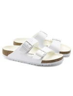 Birkenstock dámske/pánske Birkenstock Arizona Birko-Flor Regular široké chodidlá na leto biele (1019061)