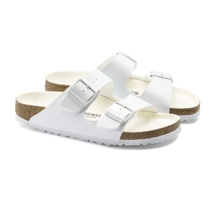 Birkenstock dámske/pánske Birkenstock Arizona Birko-Flor Regular široké chodidlá na leto biele (1019061)