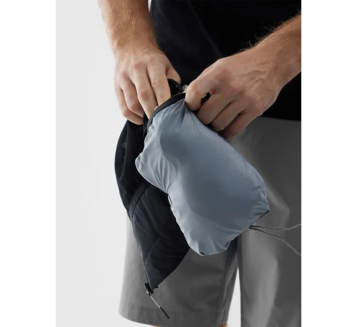 Pánska čierna bežecká vesta Primaloft eco 4F