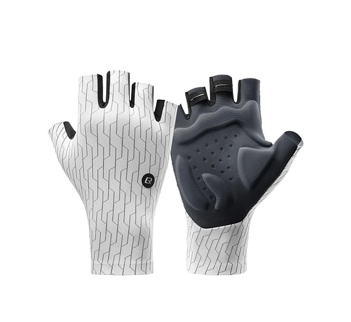 Rockbros model 22083586 cyklistické rukavice velikost: M bíločerné - Hikvision