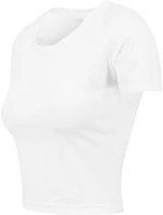 BY 042 dámský crop top white model 22435694 - Build your Brand BY 042 dámský crop top white model 22435694 - Build your Brand
