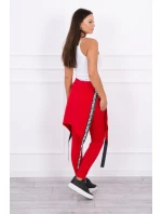 Nohavice/oblek s nápisom selfie red