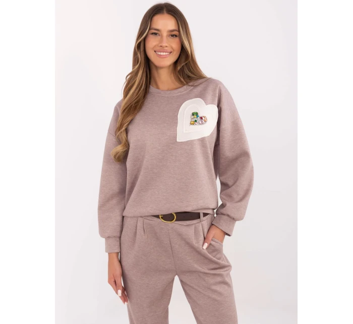 Mikina DHJ BL 20322.72 dark lilac Mikina DHJ BL 20322.72 dark lilac