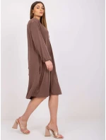 Dámske šaty Dress-EM-SK-604.10P-hnedá Dámske šaty Dress-EM-SK-604.10P-hnedá
