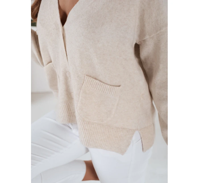 Dámský svetr ecru Dstreet model 21990990 - FashionStreet