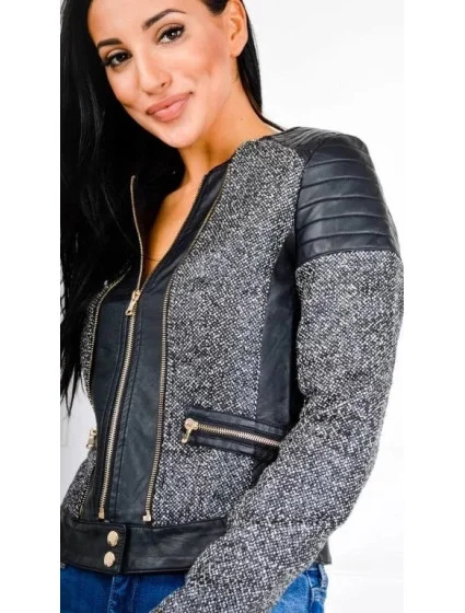 Dámská  bunda s zdobením Zelená model 15042442 - Cindy.H