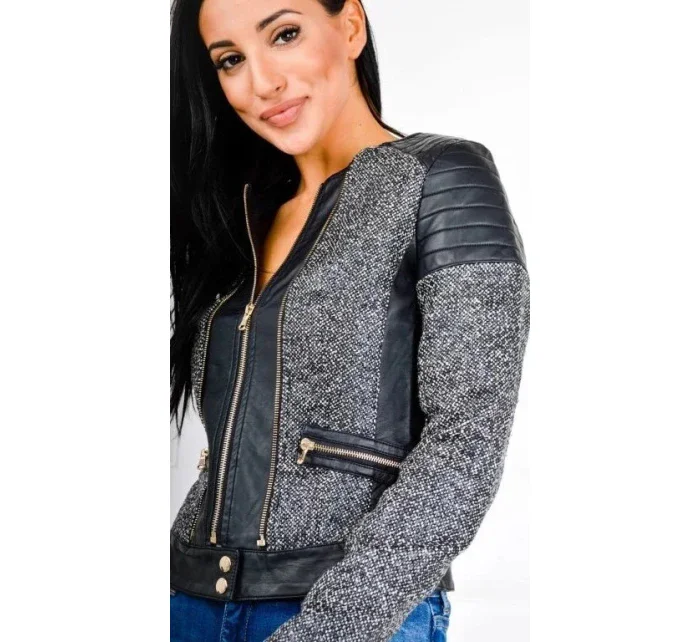 Dámská  bunda s zdobením Zelená model 15042442 - Cindy.H