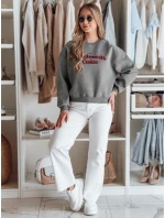 Dámská oversize mikina s potiskem tmavě šedá Dstreet model 21988125 - FashionStreet