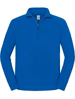 Fruit of the Loom Iconic Premium Zip Neck Sweat Ťažká mikina s 1/4 zipsom 16.2288 kráľovská modrá