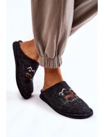 Domowe Papcie Big Star KK276018 Czarno-Beżowe Domowe Papcie Big Star KK276018 Czarno-Beżowe