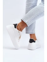 Dámské tenisky s ozdobou Bílé model 21648400 - Boto Dámské tenisky s ozdobou Bílé model 21648400 - Boto