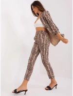 DHJ nohavice SP 13926 3.67P čierna a béžová