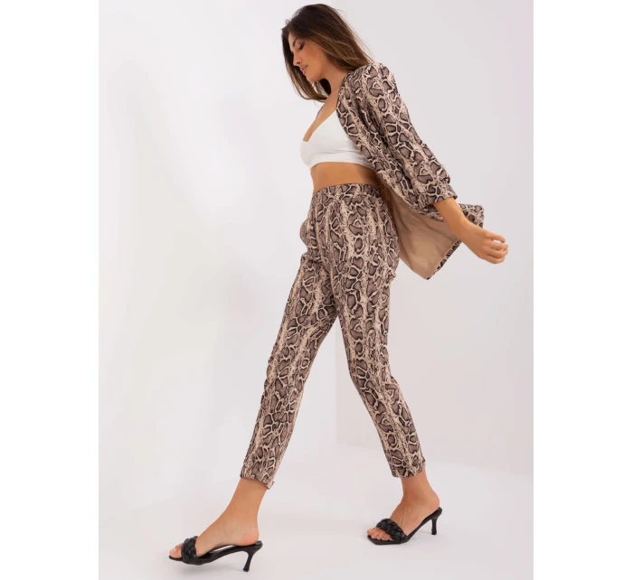 DHJ nohavice SP 13926 3.67P čierna a béžová