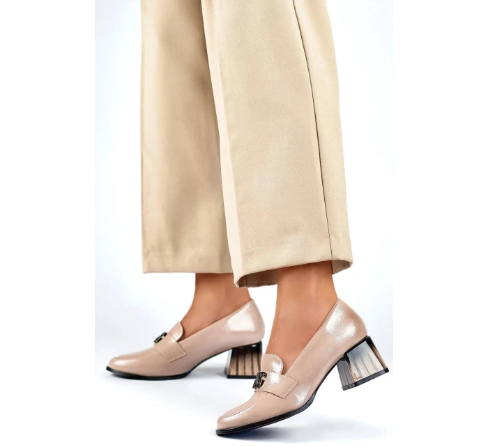 Lodičky na sloupku model 21133316 béžové - Primo