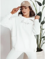 Dámská mikina bílá model 21975394 - Dstreet Dámská mikina bílá model 21975394 - Dstreet