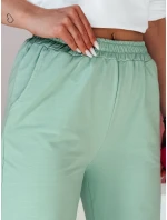Dámske tepláky so širokými nohavicami DRESLINA mint FashionStreet UY2690 Dámske tepláky so širokými nohavicami DRESLINA mint FashionStreet UY2690