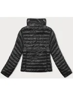 Černá dámská prošívaná bunda se stojáčkem model 20828099 - J.STYLE