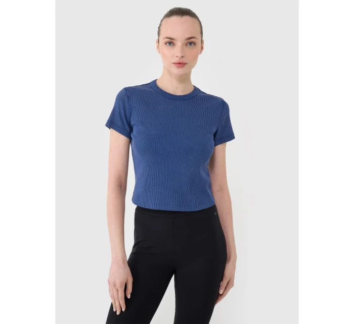 Dámské žebrované tričko model 21436864 - 4F