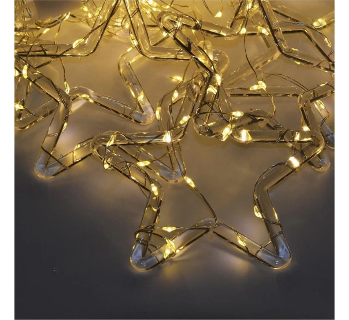 Svetelné závesy na vianočný stromček 120x120 CM 235LED WHITE STARS