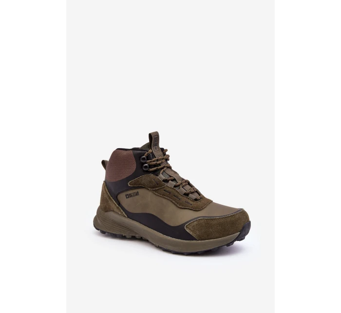Męskie Buty Trekkingowe Ocieplane Zielone Big Star MM174333