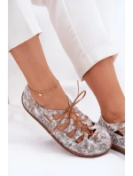 Kožené Baletky S  Zlaté model 21692609 - Maciejka