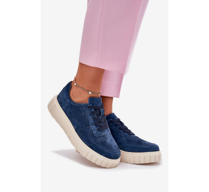 Semišové Dámské Tenisky Na Platformě model 21697031 - EVENTO