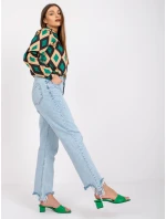 Blúzka DHJ BZ 15256.53P čierna a zelená Blúzka DHJ BZ 15256.53P čierna a zelená