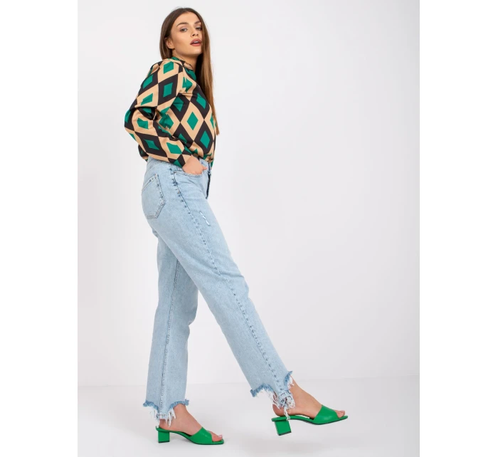 Blúzka DHJ BZ 15256.53P čierna a zelená Blúzka DHJ BZ 15256.53P čierna a zelená