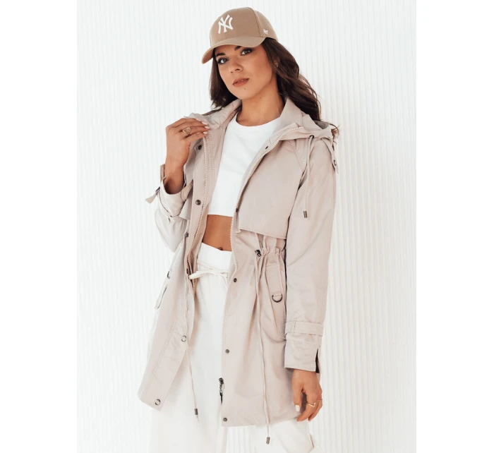 Dámska prechodná bunda parka BRENS ecru FashionStreet TY4229