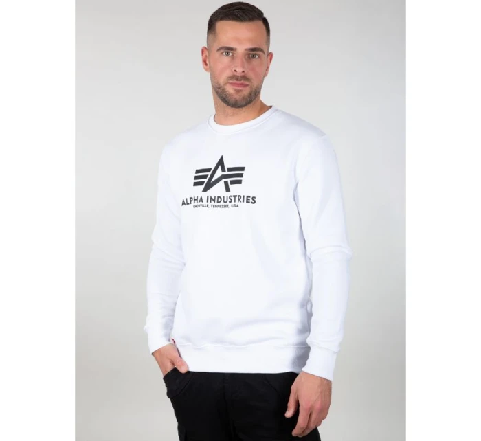 Pánská mikina Alpha Basic Sweater black s potiskem model 21865609 - Alpha Industries