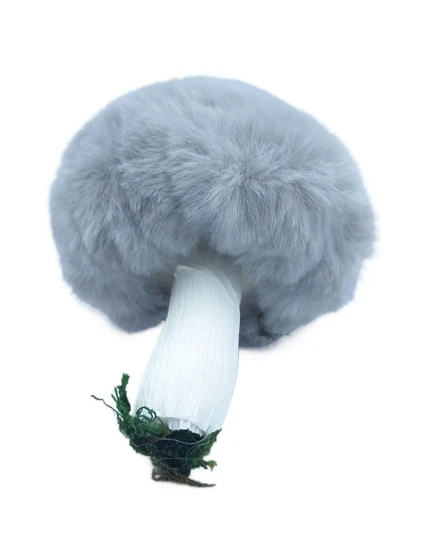 Dekoratívny prívesok hríb 8x12CM sivý