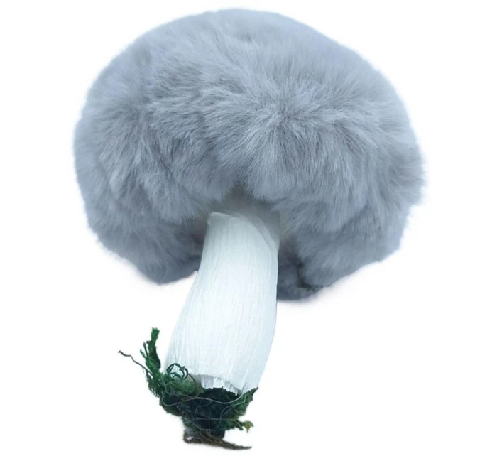 Dekoratívny prívesok hríb 8x12CM sivý