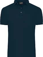 Daiber JN 1302 Pánske polo tričko zo žerzeja so strihom Slim Fit 02.1302, tmavomodré