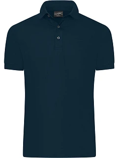 Daiber JN 1302 Pánske polo tričko zo žerzeja so strihom Slim Fit 02.1302, tmavomodré