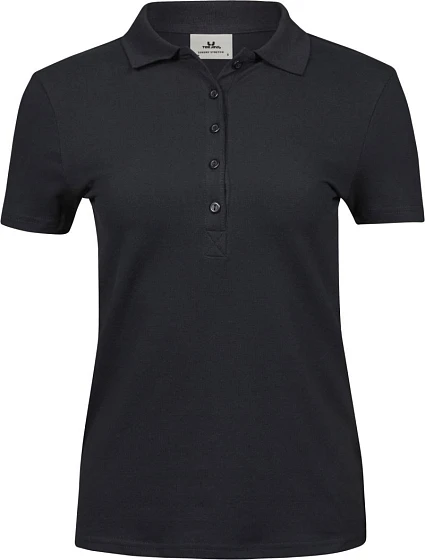 Tee Jays TJ 145 Dámske luxusné ťažké strečové piqué polo tričko 18.0145 čierne Tee Jays TJ 145 Dámske luxusné ťažké strečové piqué polo tričko 18.0145 čierne