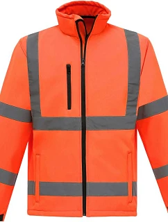 09 HiVis softshellová bunda hi vis orange model 22501955 - Yoko