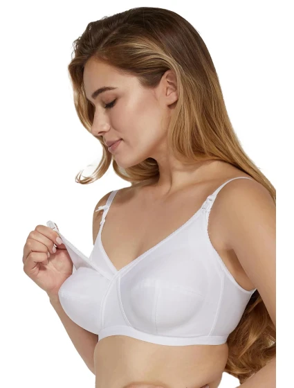 Dámská kojící podprsenka Mama Basic model 18801805 Bílá - Mitex Dámská kojící podprsenka Mama Basic model 18801805 Bílá - Mitex