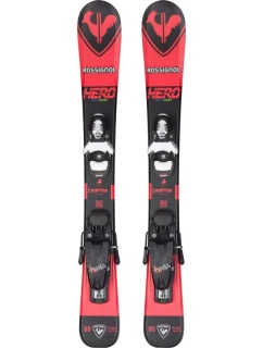 Detské lyže ROSSIGNOL HERO Pro Team + viazanie LOOK 4 Gw Black Bulk