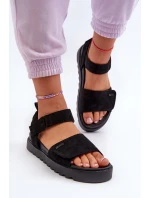 Dámské Semišové Sandály Na Platformě Big Star model 21655456 Černé - Big Star Shoes