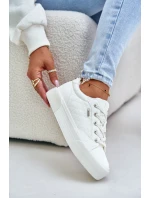 Dámské Tenisky Na Platformě Zateplené Big Star model 21675224 Bílé - Big Star Shoes Dámské Tenisky Na Platformě Zateplené Big Star model 21675224 Bílé - Big Star Shoes